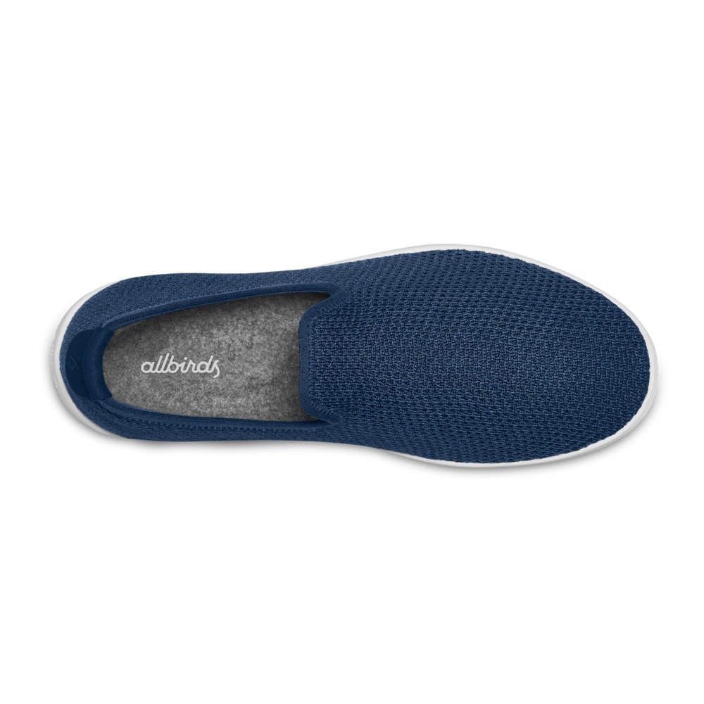 Allbirds Women\'s Slip-Ons Navy - Tree Loungers - 71425PWUR